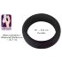 Black Velvet - Dikke Peni Ring (3,8 cm) - Zwart