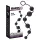 Black Velvets - anale dildo met 6 kralen (zwart)
