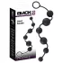 Black Velvets - anale dildo met 6 kralen (zwart)