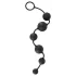 Black Velvets - anale dildo met 6 kralen (zwart)