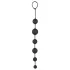 Black Velvets - anale dildo met 6 kralen (zwart)