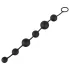 Black Velvets - anale dildo met 6 kralen (zwart)