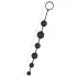 Black Velvets - anale dildo met 6 kralen (zwart)