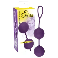 SMILE - XXL geishabal - groot formaat - siliconen - paars