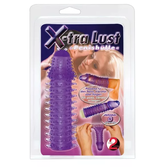 You2Toys - penis sleeve - extra stimulatie - siliconen paars