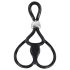 You2Toys - Drievoudige, verstelbare penis- en teeltring (zwart)