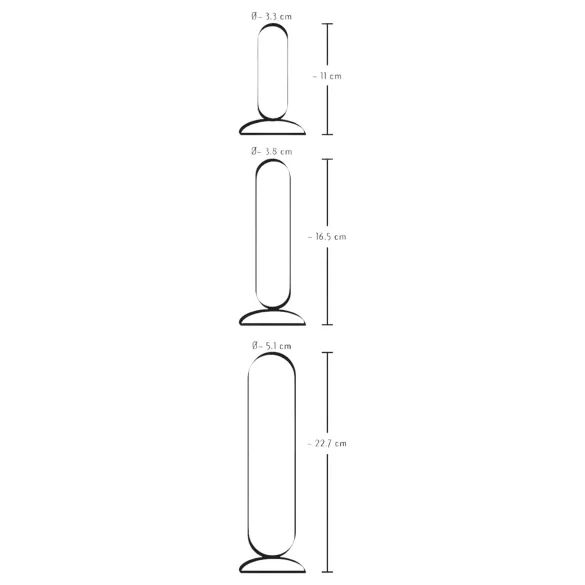 You2Toys - Anaaltraining - levensechte dildo set - 3 stuks (natuurlijk)