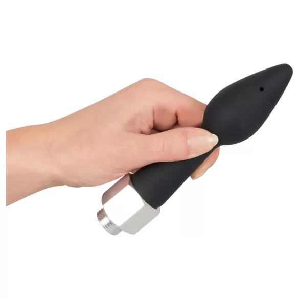 You2Toys - anale douche - siliconen kegeldop - zwart