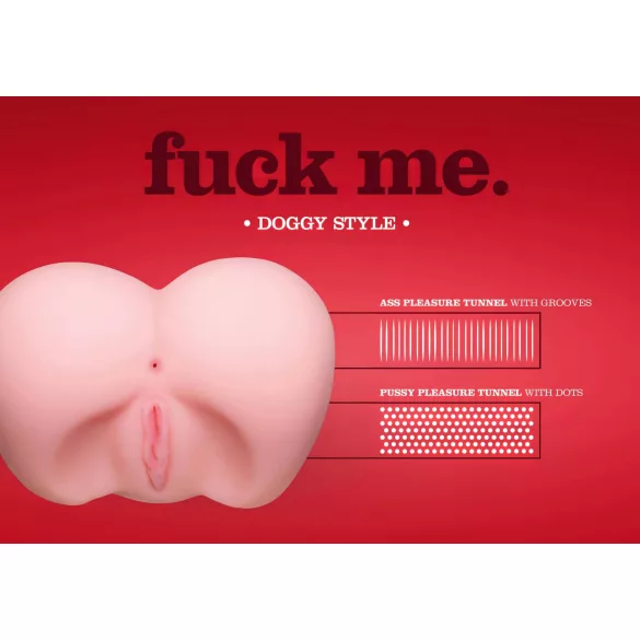 You2Toys - sekspop kont doggy style - realistisch anus - huidskleur