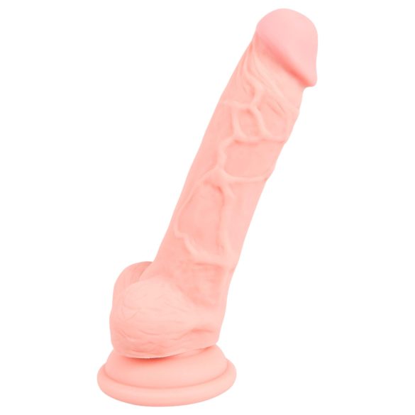 Medisch - siliconen dildo (18cm) - naturel