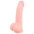 Natuurlijke silicone dildo (20cm) - medisch silicone
