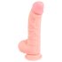 Natuurlijke silicone dildo (20cm) - medisch silicone