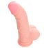 Natuurlijke silicone dildo (20cm) - medisch silicone