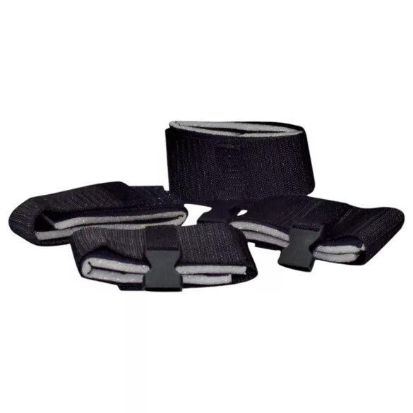 Bad Kitty - bondage set voor bed - verstelbaar - zwart
