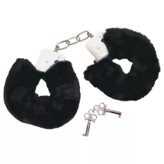 Bad Kitty - Pluche handboeien - zwart