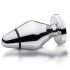 mystim Little John - elektro anaal plug - zilver (groot)