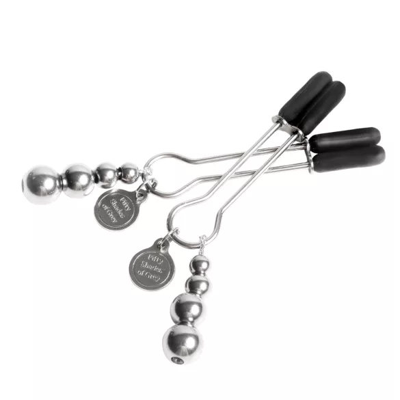 Fifty Shades of Grey - tepelklemmen - verstelbaar - metaal - grijs