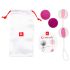 / Geisha Ballen 2 - verstelbare set (roze-wit)