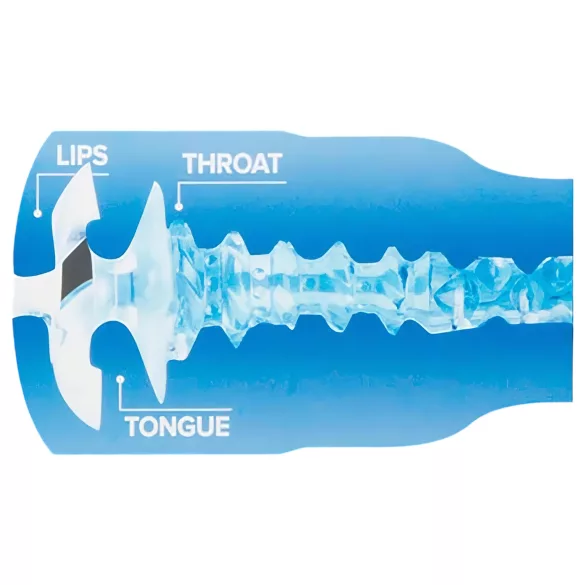 Fleshlight Turbo Thrust - masturbator met zuigfunctie - blauw