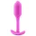 b-Vibe Snug Plug 1 - anale plug met intern gewicht (55 g, roze)