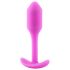 b-vibe Snug Plug 1 - Roze anaal plug met gewichten (55g)
