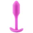 b-Vibe Snug Plug 1 - anale plug met intern gewicht (55 g, roze)