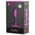 b-Vibe Snug Plug 1 - anale plug met intern gewicht (55 g, roze)