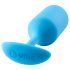 b-vibe - buttplug met dubbele kogels - 180g - blauw