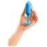 b-vibe Snug Plug 3 - dubbele anaal plug (180g) - blauw