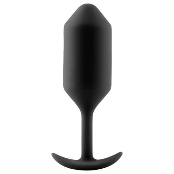 b-vibe - butt plug met dubbele balletjes - 180g - zwart