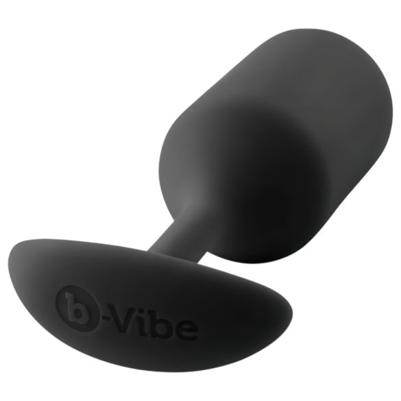 b-vibe - butt plug met dubbele balletjes - 180g - zwart