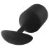 b-vibe Snug Plug 4 - dubbele anale bal (257g) - zwart