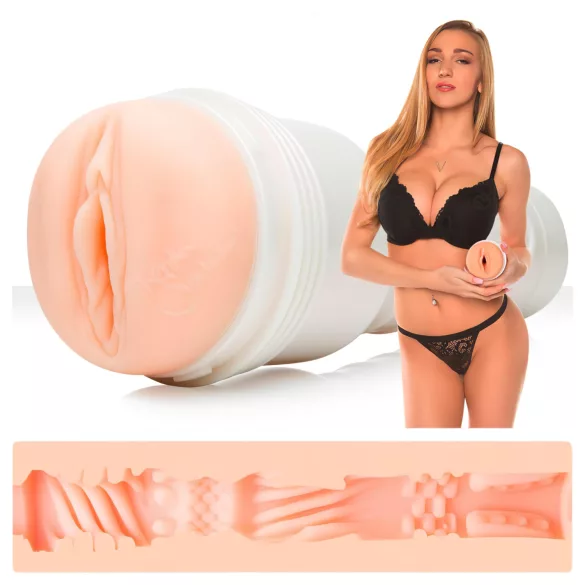 Fleshlight Kendra Sunderland Angel - masturbator - vagina opening - transparant