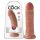 King Cock 8 Dildo (20 cm) - Donker Naturaal