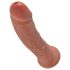 King Cock 8 Dildo (20 cm) - Donker Naturaal