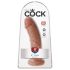 King Cock 8 Dildo (20 cm) - Donker Naturaal