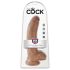 King Cock 9 Ballen Dildo (23 cm) - bruin