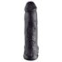 King Cock 12" grote dildo met ballen (30 cm) - zwart