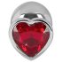 You2Toys - Diamant - Aluminium Anaal Plug (Zilver-Rood)
