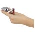 You2Toys - Diamant - Aluminium Anaal Plug (Zilver-Rood)