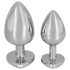 You2Toys - Diamant - Aluminium Anaal Plug (Zilver-Rood)