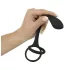 Black Velvets - anaal dildo met penis- en balzakring - siliconen - zwart