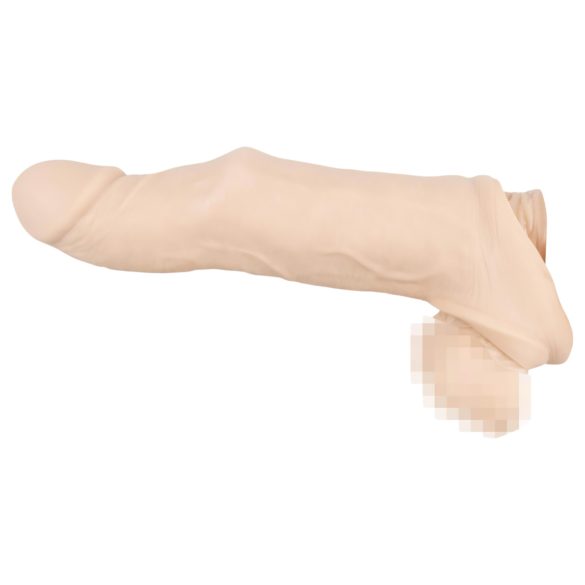 Naturel: Penismanchet met verlengings- en testiculaire ring