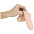 Naturel: Penismanchet met verlengings- en testiculaire ring