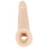 Naturel: Penismanchet met verlengings- en testiculaire ring