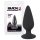 Black Velvet Zwaar - 40g anaal plug (zwart)