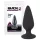 Black Velvets Heavy - anale plug van 40 g (zwart)