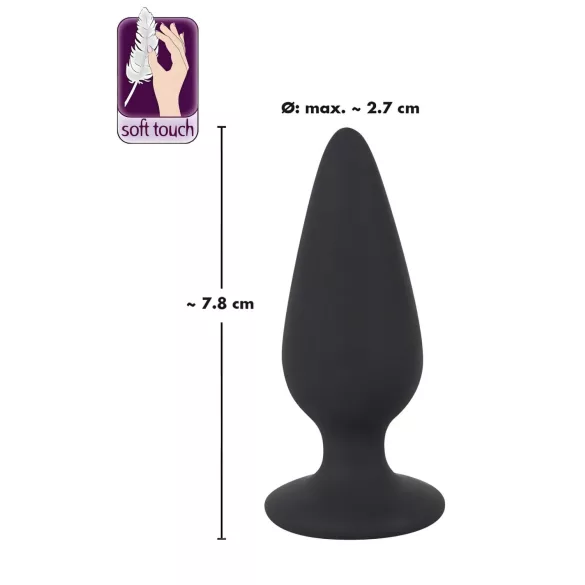 Black Velvets Heavy - anale plug van 40 g (zwart)