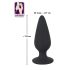 Black Velvet Zwaar - 40g anaal plug (zwart)