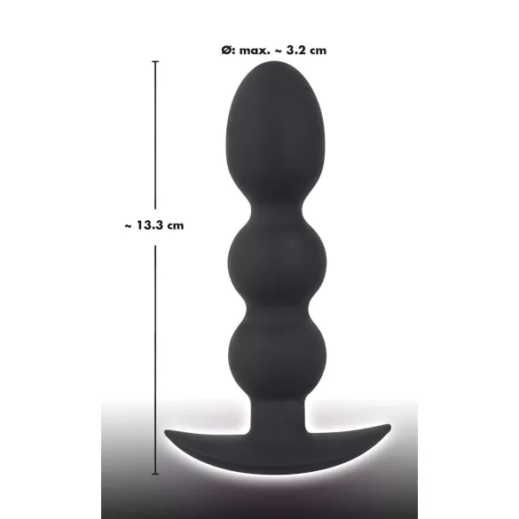 Black Velvets Heavy - bolvormige ana﻿alplug van 145 g (zwart)